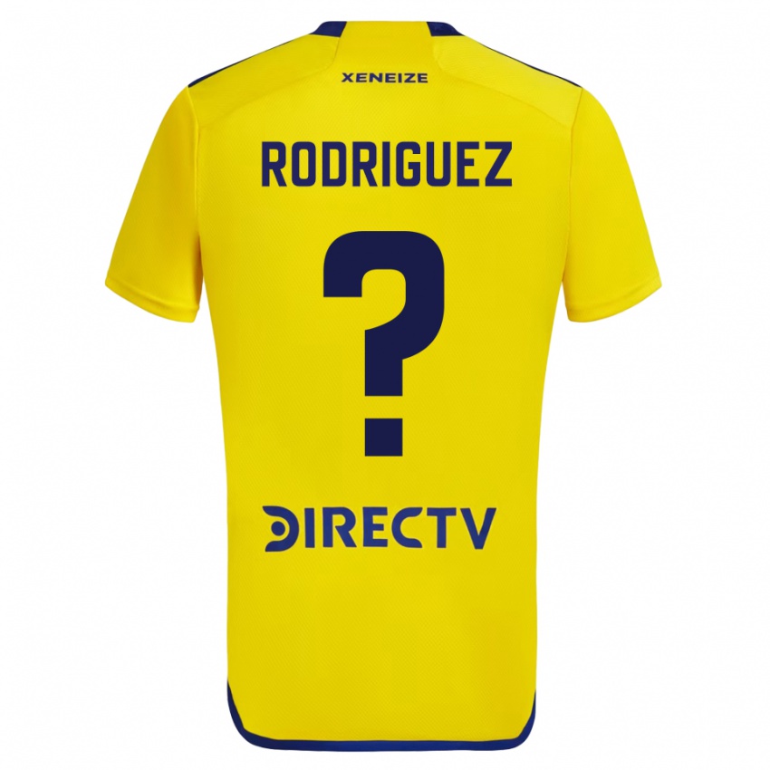 Mænd Román Rodríguez #0 Gul Blå Udebane Spillertrøjer 2024/25 Trøje T-Shirt