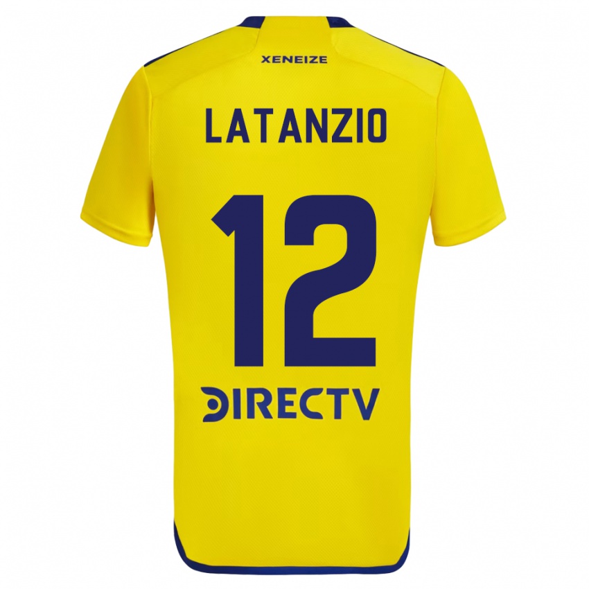 Mænd Florencia Latanzio #12 Gul Blå Udebane Spillertrøjer 2024/25 Trøje T-Shirt