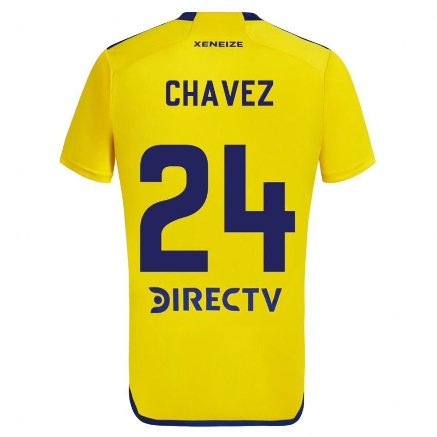 Mænd Gabriela Chavez #24 Gul Blå Udebane Spillertrøjer 2024/25 Trøje T-Shirt