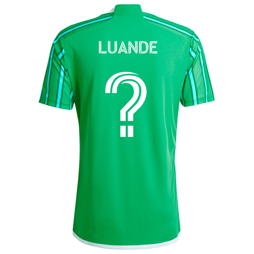 Kvinder Michael Luande #0 Grøn Hvid Hjemmebane Spillertrøjer 2024/25 Trøje T-Shirt