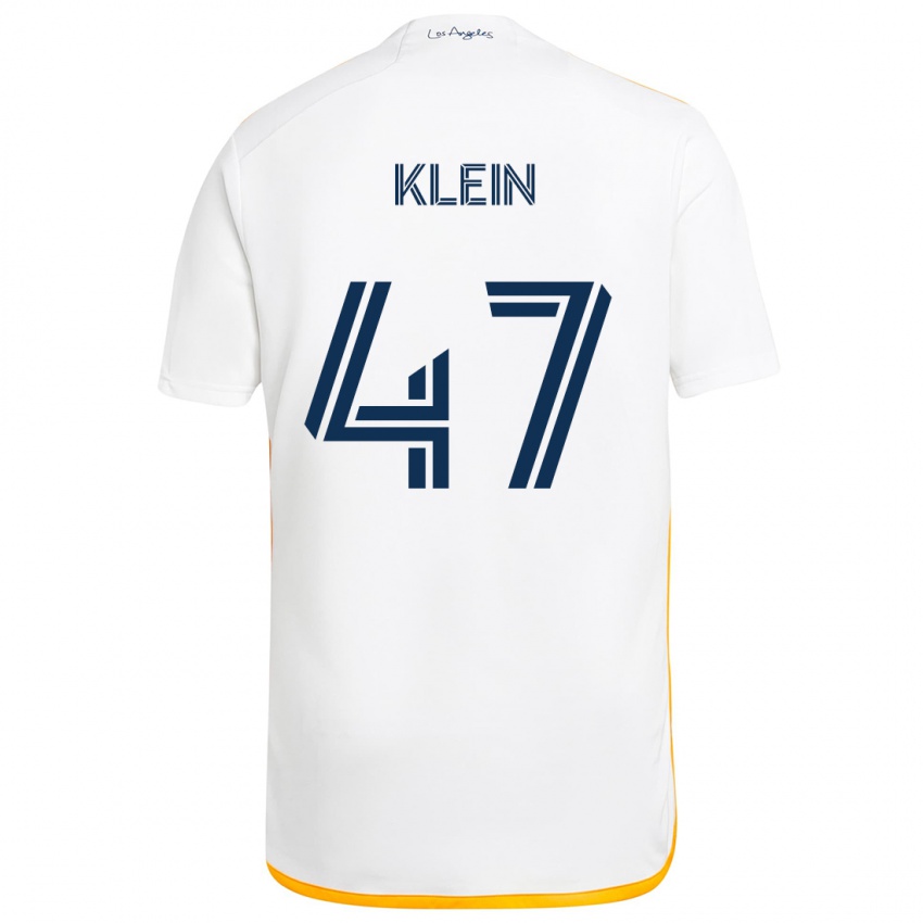 Kvinder Carson Klein #47 Hvid Gul Hjemmebane Spillertrøjer 2024/25 Trøje T-Shirt