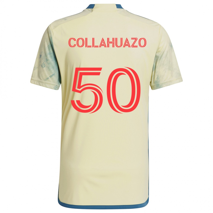 Kvinder Jair Collahuazo #50 Gul Rød Blå Hjemmebane Spillertrøjer 2024/25 Trøje T-Shirt