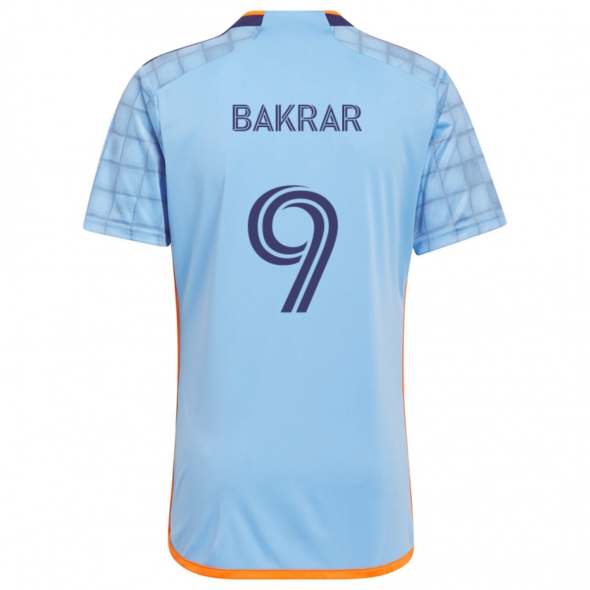 Kvinder Monsef Bakrar #9 Blå Orange Hjemmebane Spillertrøjer 2024/25 Trøje T-Shirt