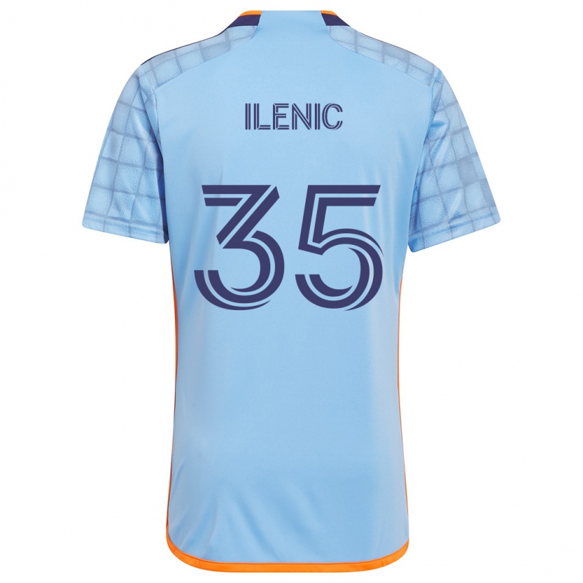 Kvinder Mitja Ilenic #35 Blå Orange Hjemmebane Spillertrøjer 2024/25 Trøje T-Shirt