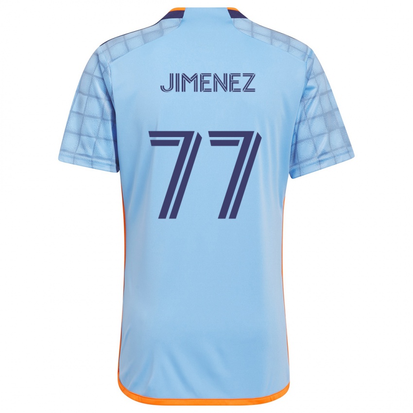 Kvinder Jonathan Jiménez #77 Blå Orange Hjemmebane Spillertrøjer 2024/25 Trøje T-Shirt