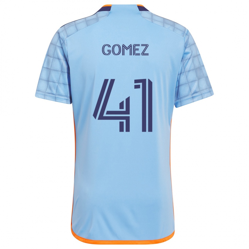 Kvinder Julián Gómez #41 Blå Orange Hjemmebane Spillertrøjer 2024/25 Trøje T-Shirt