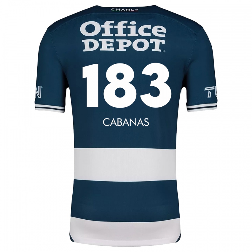 Kvinder Mauricio Cabañas #183 Blå Hvid Hjemmebane Spillertrøjer 2024/25 Trøje T-Shirt