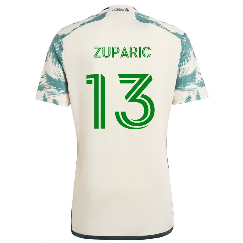 Kvinder Dario Zuparic #13 Beige Brun Udebane Spillertrøjer 2024/25 Trøje T-Shirt