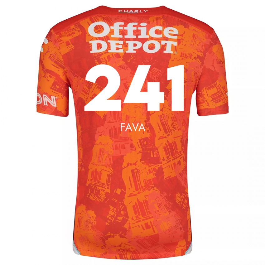 Kvinder Marco Fava #241 Orange Hvid Udebane Spillertrøjer 2024/25 Trøje T-Shirt