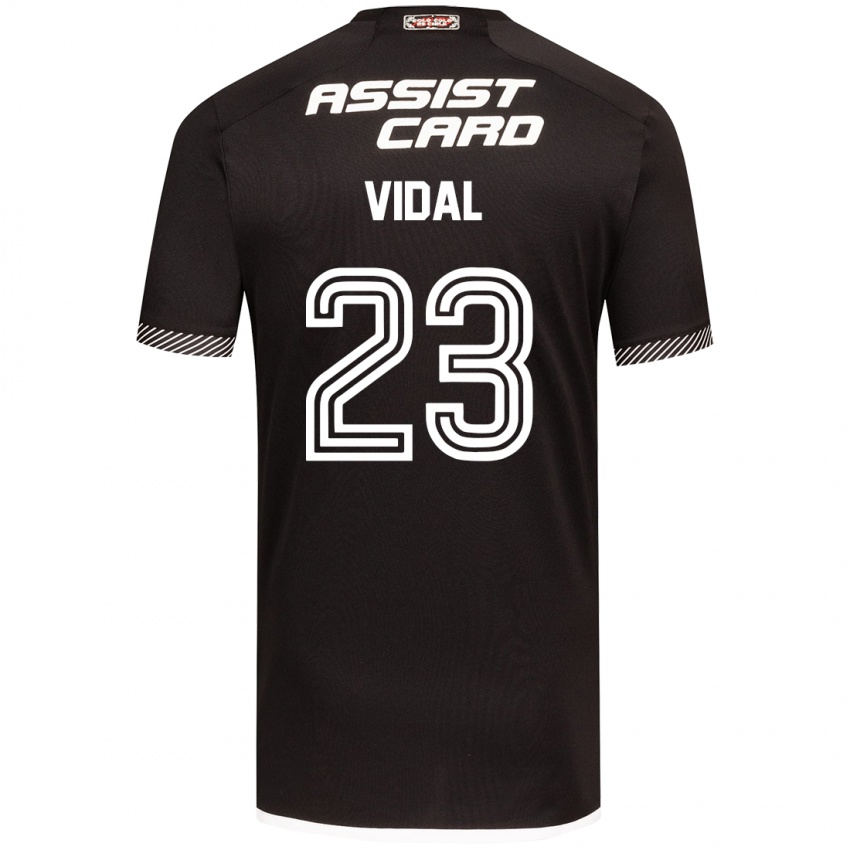 Kvinder Arturo Vidal #23 Sort Hvid Udebane Spillertrøjer 2024/25 Trøje T-Shirt