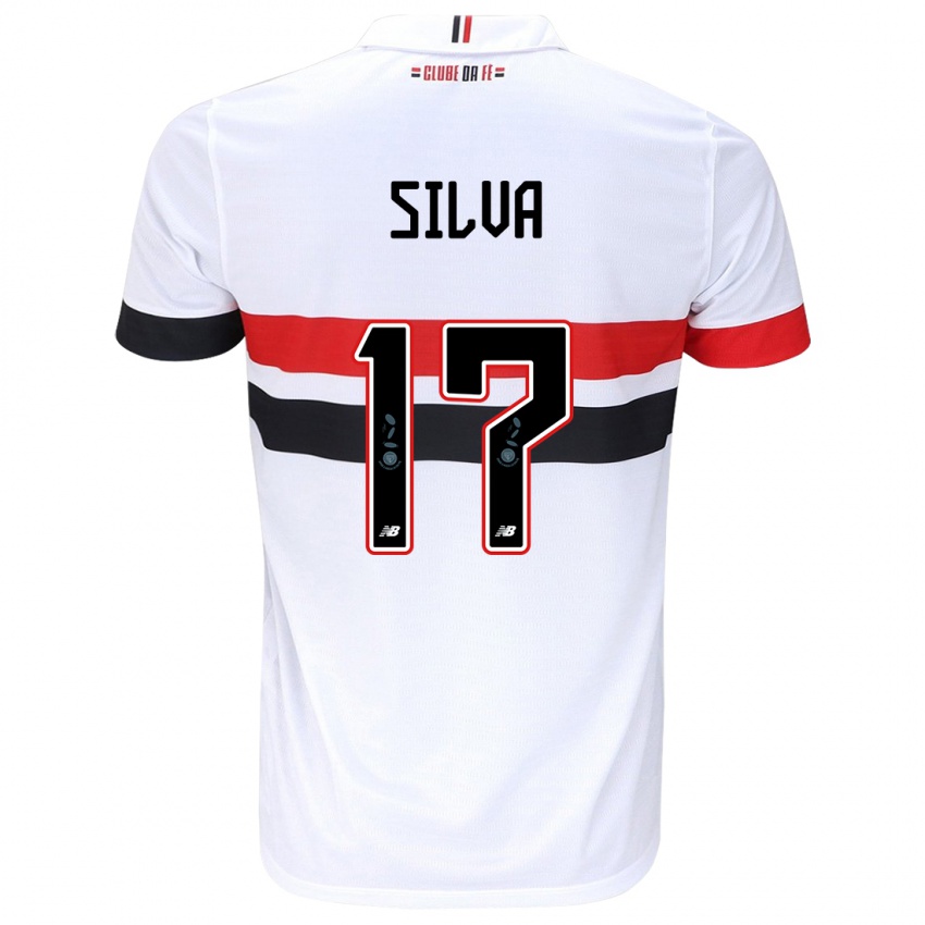 Børn André Silva #17 Hvid Rød Sort Hjemmebane Spillertrøjer 2024/25 Trøje T-Shirt