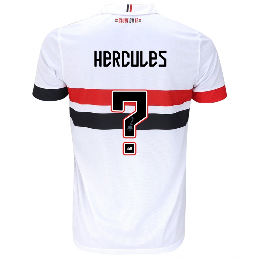 Børn Hercules #0 Hvid Rød Sort Hjemmebane Spillertrøjer 2024/25 Trøje T-Shirt