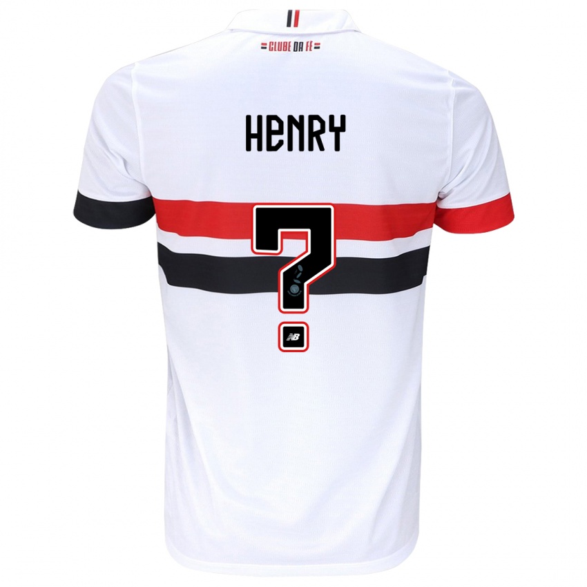 Børn Thierry Henry #0 Hvid Rød Sort Hjemmebane Spillertrøjer 2024/25 Trøje T-Shirt