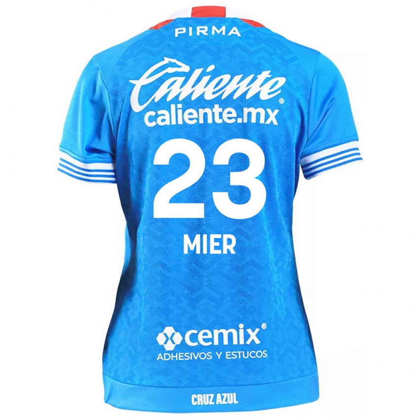 Børn Kevin Mier #23 Himmelblå Hjemmebane Spillertrøjer 2024/25 Trøje T-Shirt