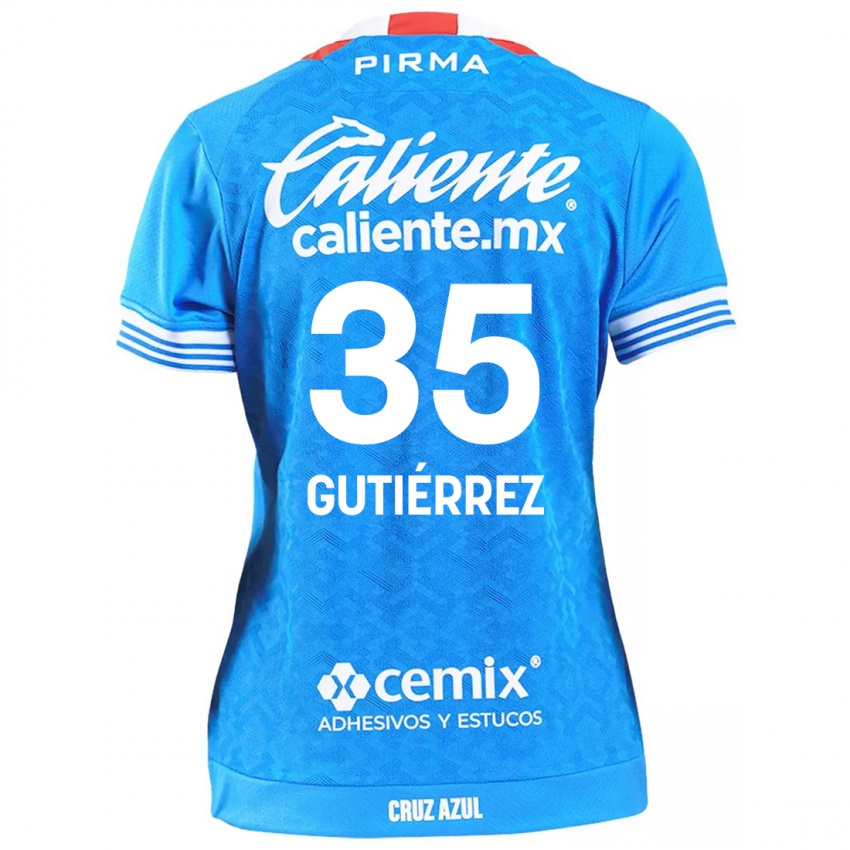 Børn Luis Gutiérrez #35 Himmelblå Hjemmebane Spillertrøjer 2024/25 Trøje T-Shirt