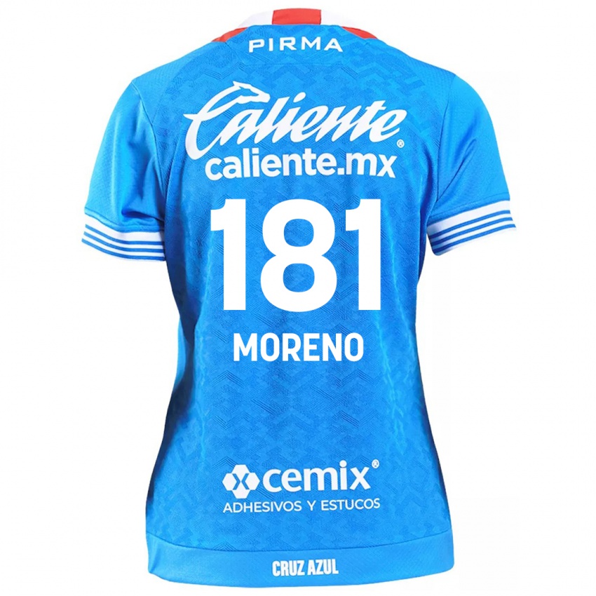 Børn Roberto Moreno #181 Himmelblå Hjemmebane Spillertrøjer 2024/25 Trøje T-Shirt