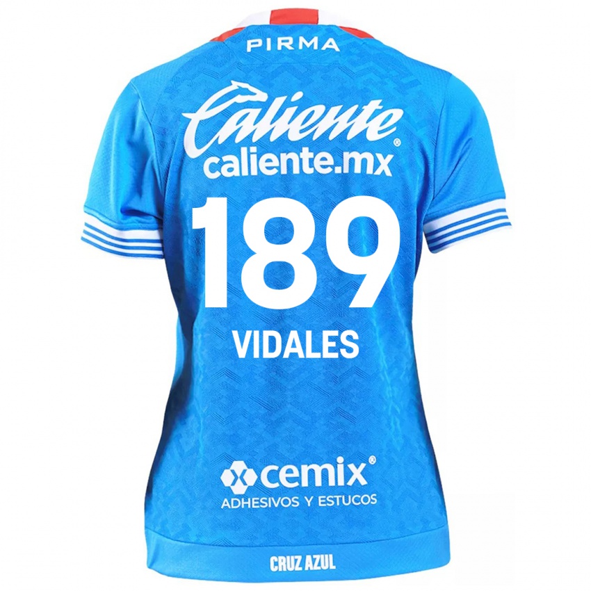 Børn Álvaro Vidales #189 Himmelblå Hjemmebane Spillertrøjer 2024/25 Trøje T-Shirt