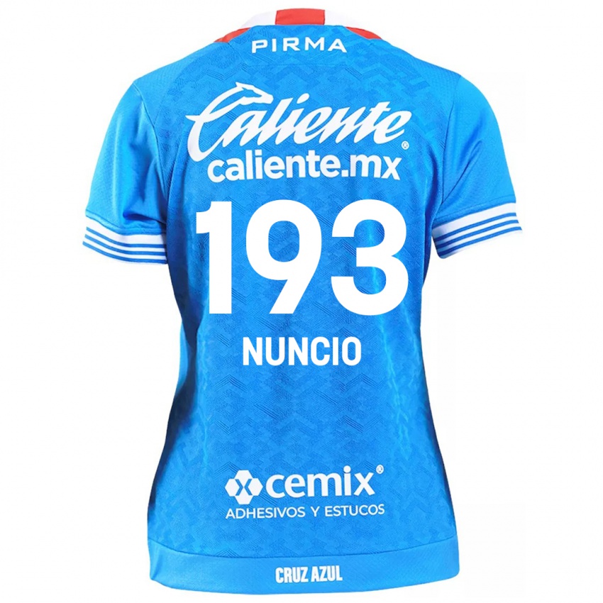 Børn Jorge Nuncio #193 Himmelblå Hjemmebane Spillertrøjer 2024/25 Trøje T-Shirt