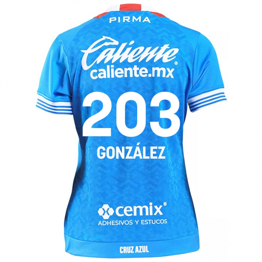 Børn Rogelio González #203 Himmelblå Hjemmebane Spillertrøjer 2024/25 Trøje T-Shirt