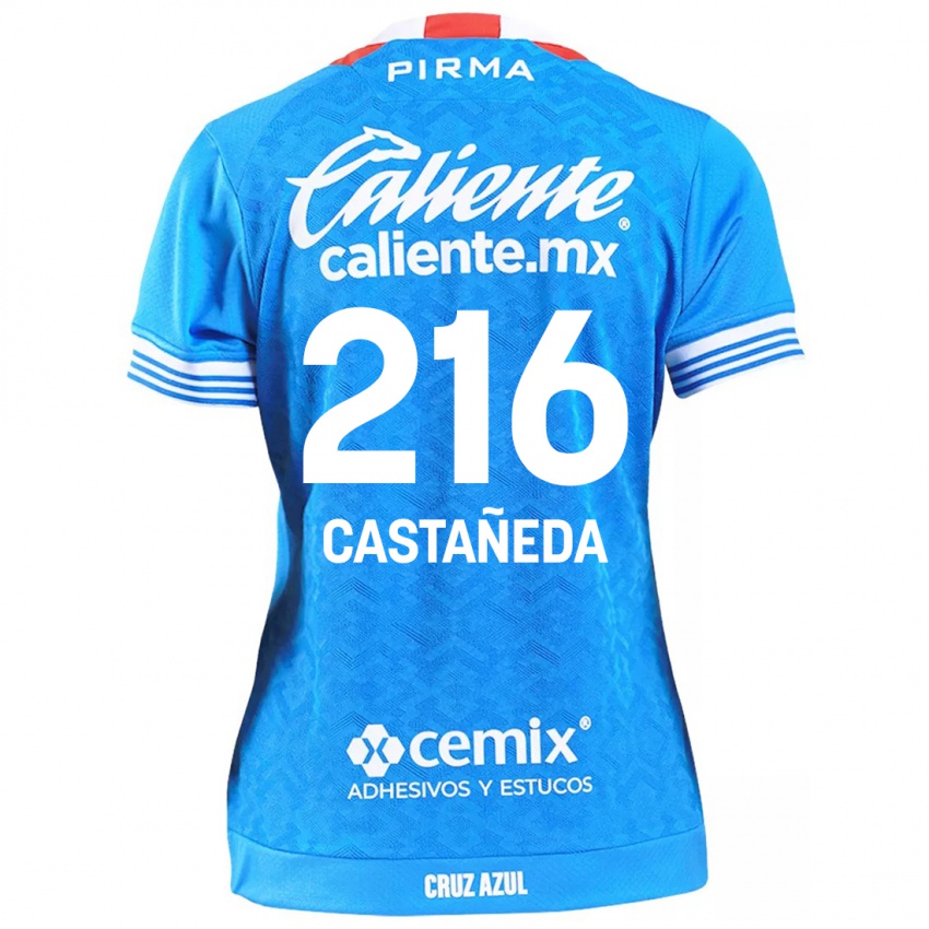 Børn Ian Castañeda #216 Himmelblå Hjemmebane Spillertrøjer 2024/25 Trøje T-Shirt