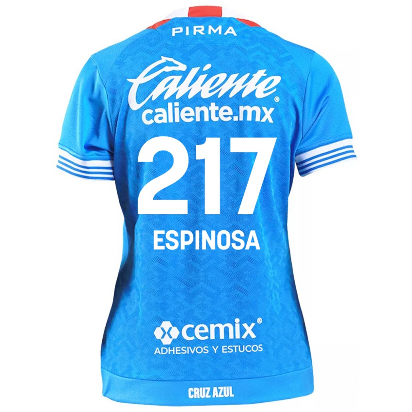 Børn Samuel Espinosa #217 Himmelblå Hjemmebane Spillertrøjer 2024/25 Trøje T-Shirt