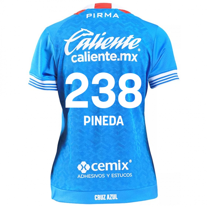 Børn Zadiel Pineda #238 Himmelblå Hjemmebane Spillertrøjer 2024/25 Trøje T-Shirt