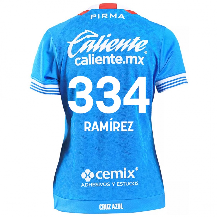 Børn Mauricio Ramírez #334 Himmelblå Hjemmebane Spillertrøjer 2024/25 Trøje T-Shirt