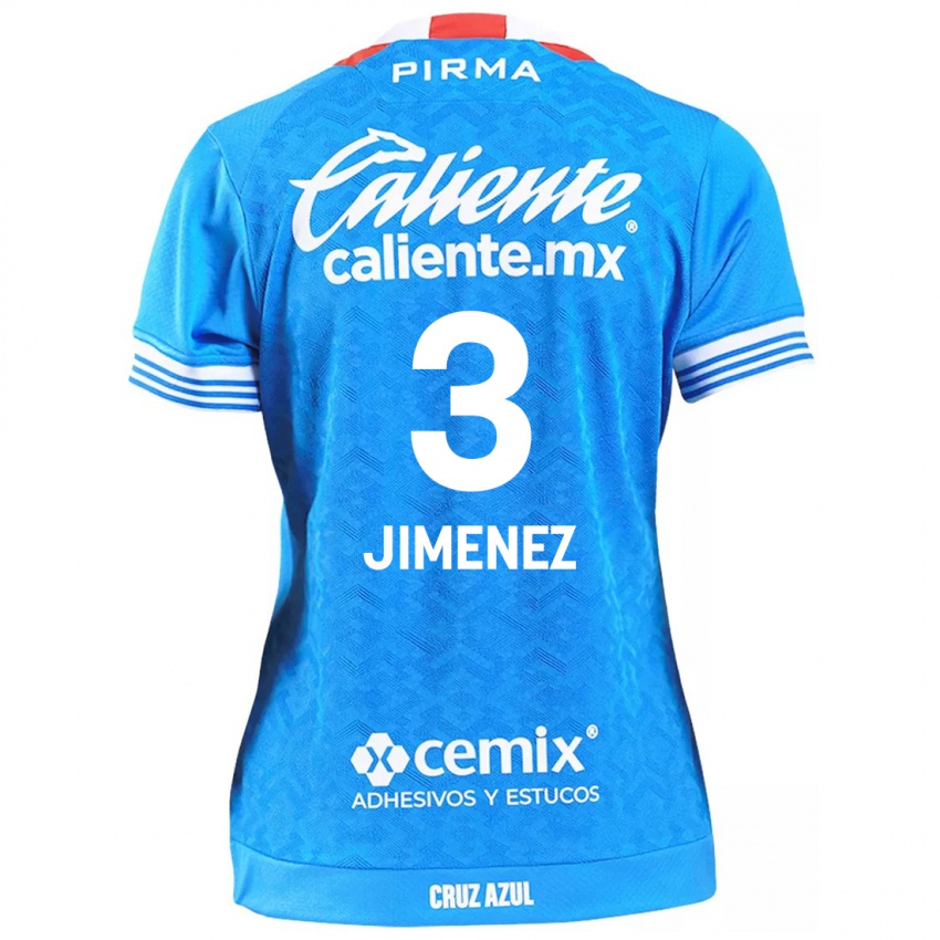 Børn Jaiber Jimenez #3 Himmelblå Hjemmebane Spillertrøjer 2024/25 Trøje T-Shirt