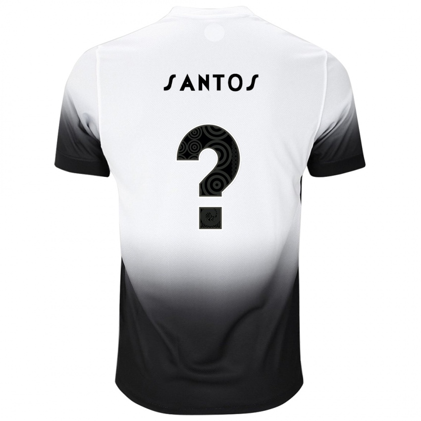 Børn Renato Santos #0 Hvid Sort Hjemmebane Spillertrøjer 2024/25 Trøje T-Shirt