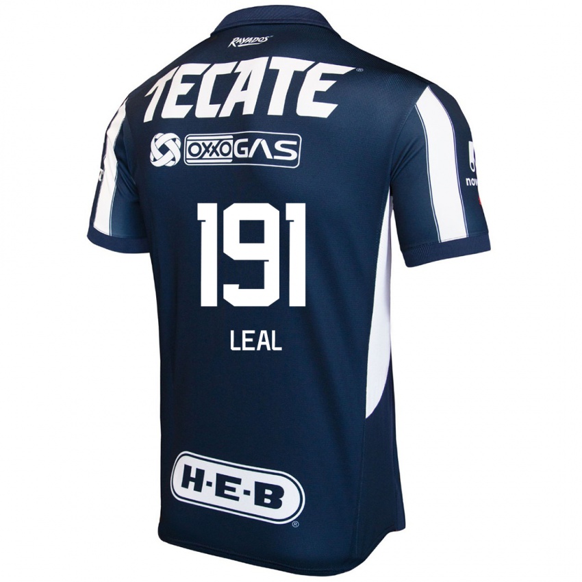 Børn Jesús Leal #191 Blå Rød Hvid Hjemmebane Spillertrøjer 2024/25 Trøje T-Shirt