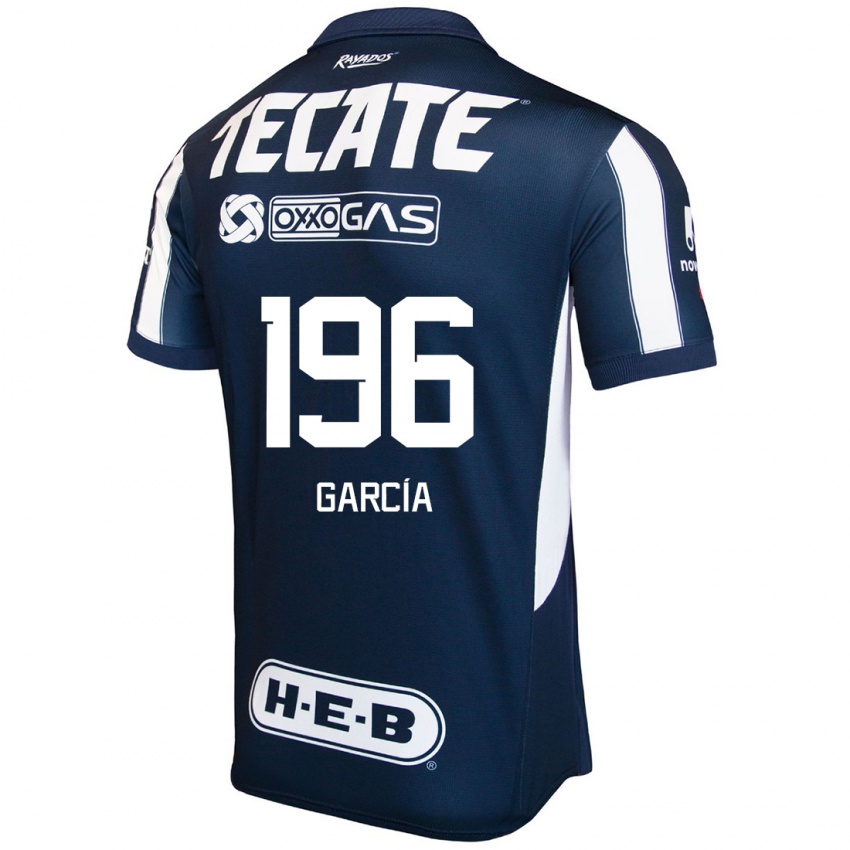 Børn Diego García #196 Blå Rød Hvid Hjemmebane Spillertrøjer 2024/25 Trøje T-Shirt