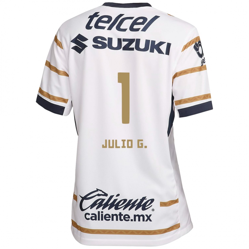 Børn Julio González #1 Hvid Obsidian Hjemmebane Spillertrøjer 2024/25 Trøje T-Shirt