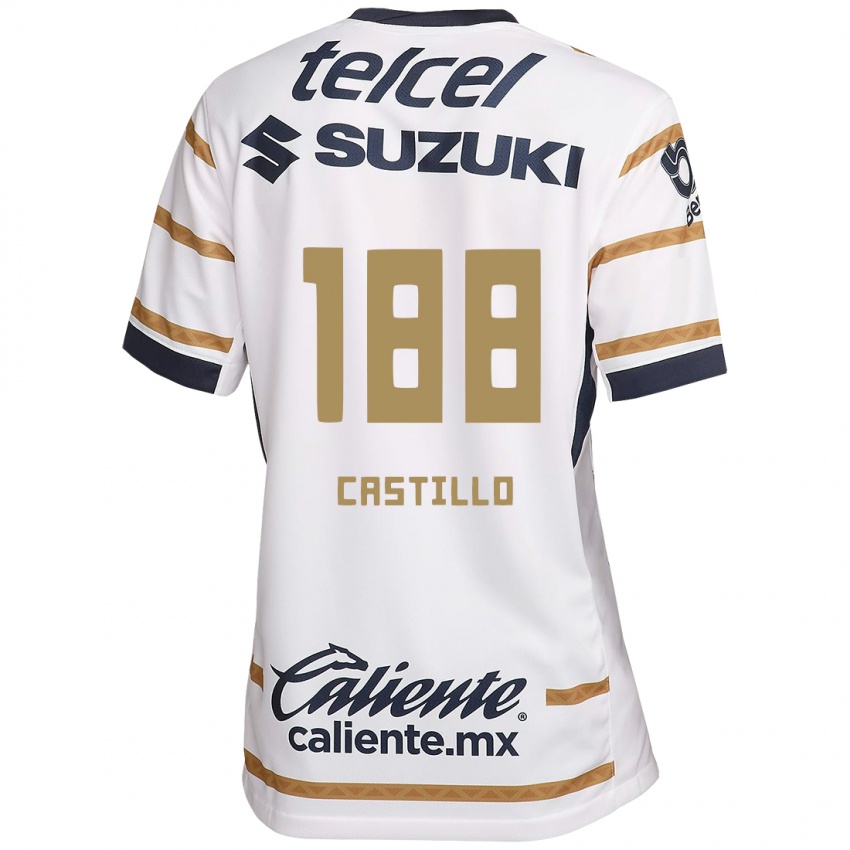 Børn Christian Castillo #188 Hvid Obsidian Hjemmebane Spillertrøjer 2024/25 Trøje T-Shirt