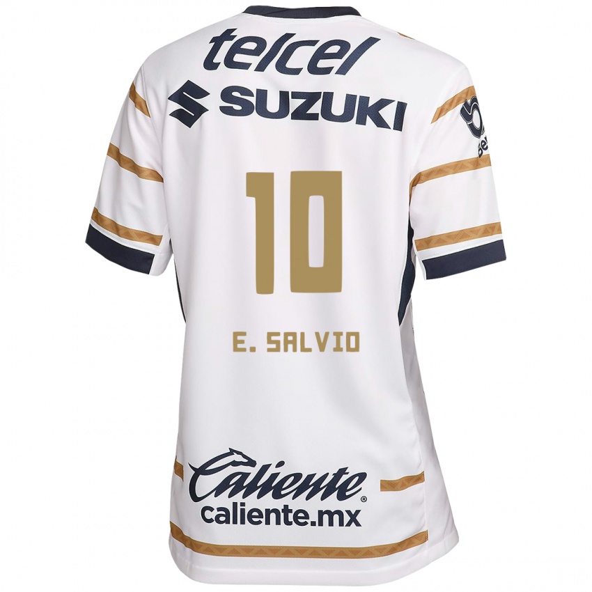 Børn Eduardo Salvio #10 Hvid Obsidian Hjemmebane Spillertrøjer 2024/25 Trøje T-Shirt