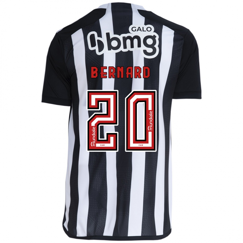 Børn Bernard #20 Hvid Sort Hjemmebane Spillertrøjer 2024/25 Trøje T-Shirt