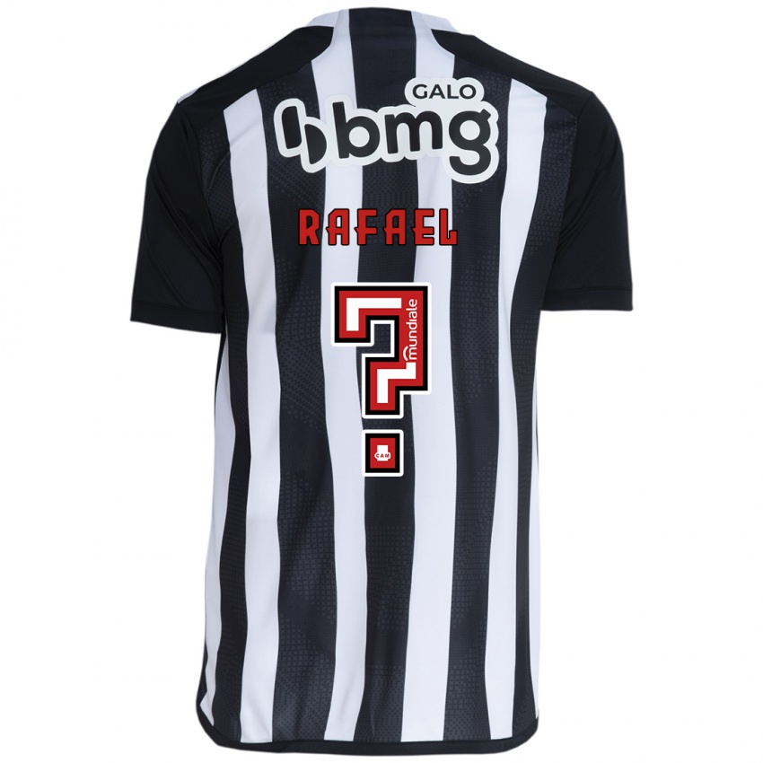 Børn João Rafael #0 Hvid Sort Hjemmebane Spillertrøjer 2024/25 Trøje T-Shirt