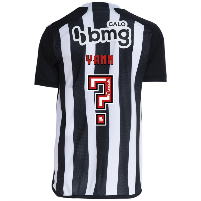 Børn Yann #0 Hvid Sort Hjemmebane Spillertrøjer 2024/25 Trøje T-Shirt