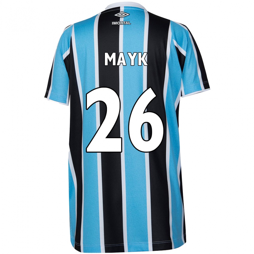 Børn Mayk #26 Blå Sort Hvid Hjemmebane Spillertrøjer 2024/25 Trøje T-Shirt