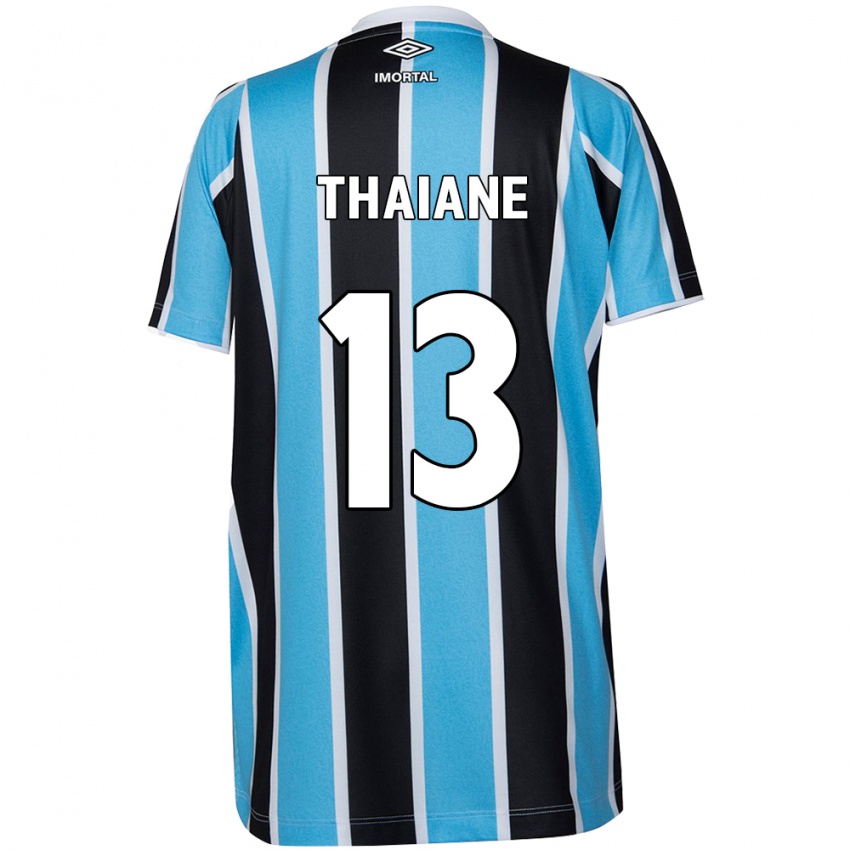 Børn Thaiane #13 Blå Sort Hvid Hjemmebane Spillertrøjer 2024/25 Trøje T-Shirt