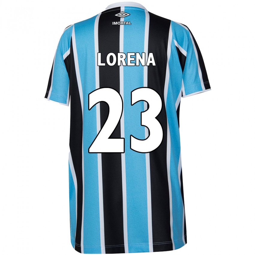 Børn Lorena #23 Blå Sort Hvid Hjemmebane Spillertrøjer 2024/25 Trøje T-Shirt