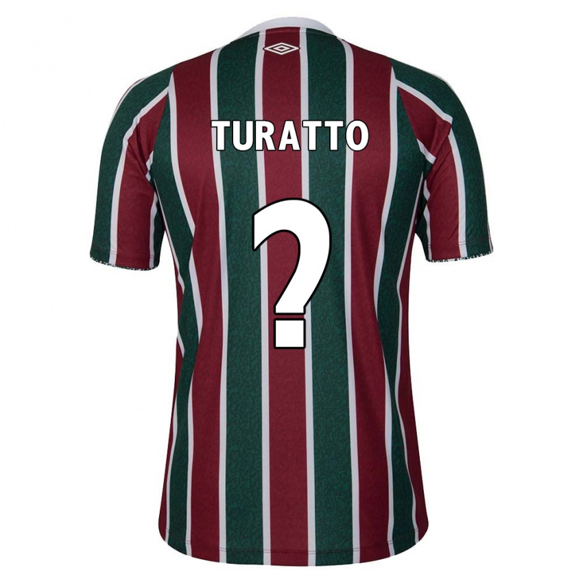 Børn Luiz Turatto #0 Grøn Rødbrun Hvid Hjemmebane Spillertrøjer 2024/25 Trøje T-Shirt