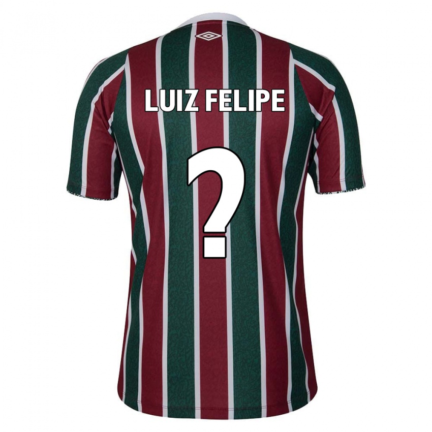 Børn Luiz Felipe #0 Grøn Rødbrun Hvid Hjemmebane Spillertrøjer 2024/25 Trøje T-Shirt