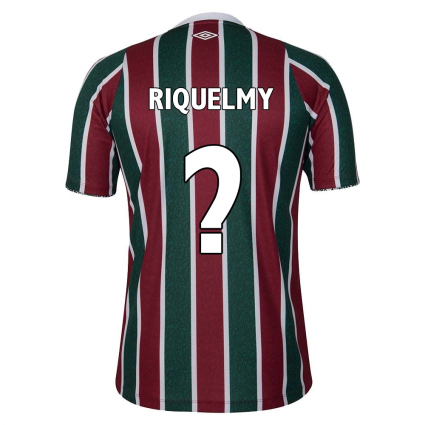 Børn Riquelmy #0 Grøn Rødbrun Hvid Hjemmebane Spillertrøjer 2024/25 Trøje T-Shirt