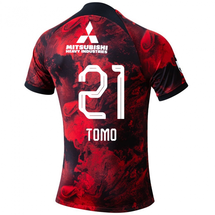 Børn Tomoaki Okubo #21 Rød Sort Hjemmebane Spillertrøjer 2024/25 Trøje T-Shirt