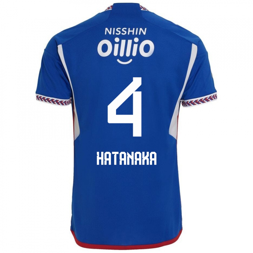 Børn Shinnosuke Hatanaka #4 Blå Hvid Rød Hjemmebane Spillertrøjer 2024/25 Trøje T-Shirt