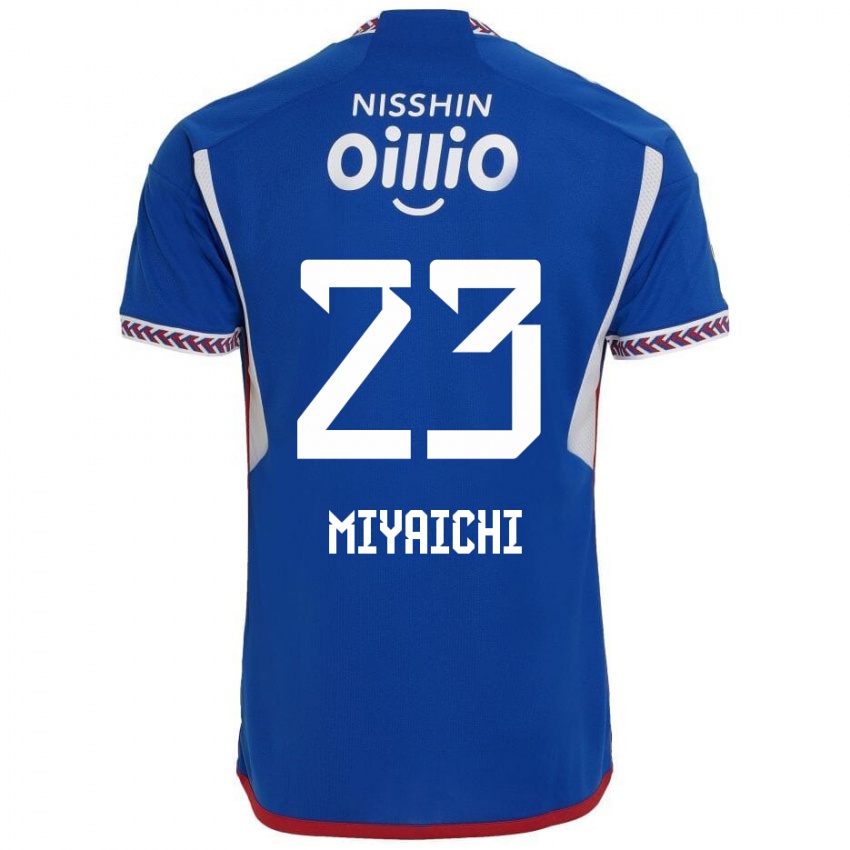 Børn Ryo Miyaichi #23 Blå Hvid Rød Hjemmebane Spillertrøjer 2024/25 Trøje T-Shirt