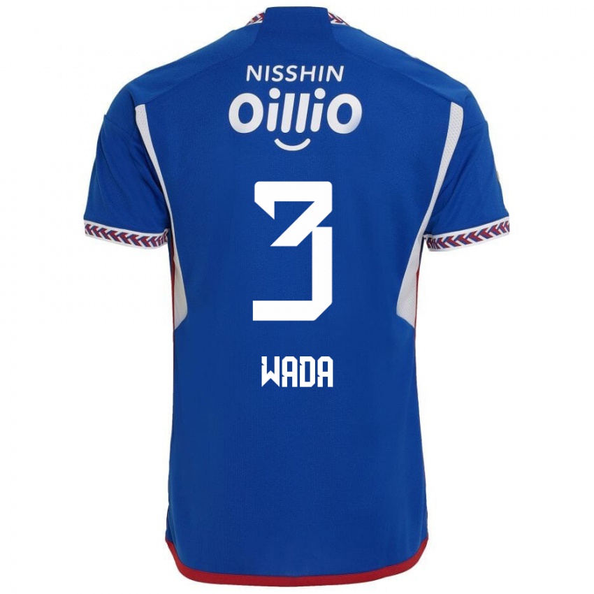 Børn Yusei Wada #3 Blå Hvid Rød Hjemmebane Spillertrøjer 2024/25 Trøje T-Shirt