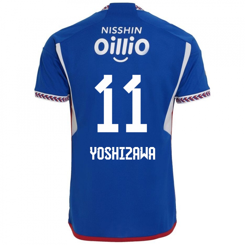 Børn Mirai Yoshizawa #11 Blå Hvid Rød Hjemmebane Spillertrøjer 2024/25 Trøje T-Shirt