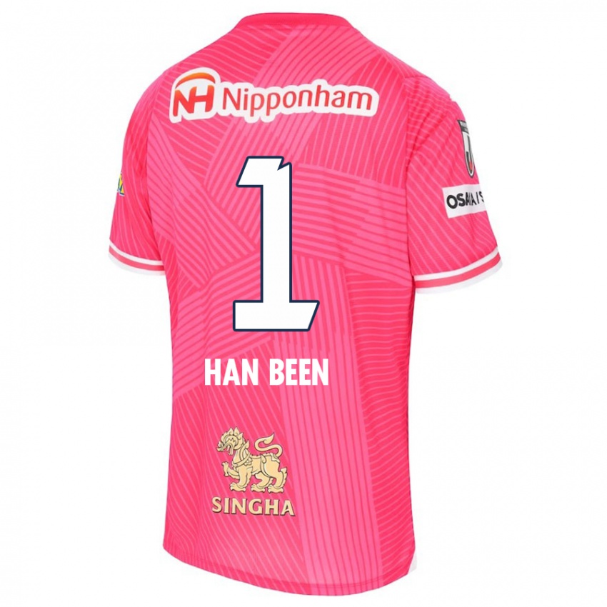 Børn Han-Been Yang #1 Lyserød Hvid Hjemmebane Spillertrøjer 2024/25 Trøje T-Shirt