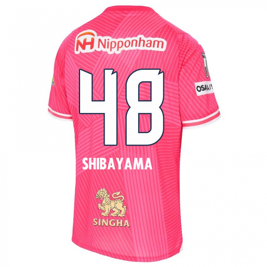 Børn Masaya Shibayama #48 Lyserød Hvid Hjemmebane Spillertrøjer 2024/25 Trøje T-Shirt